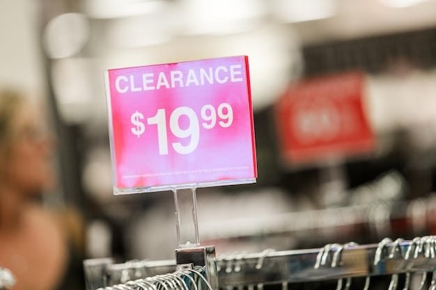 A digital price tag dynamically updating on a store shelf, reflecting real-time changes in demand and pricing algorithms.