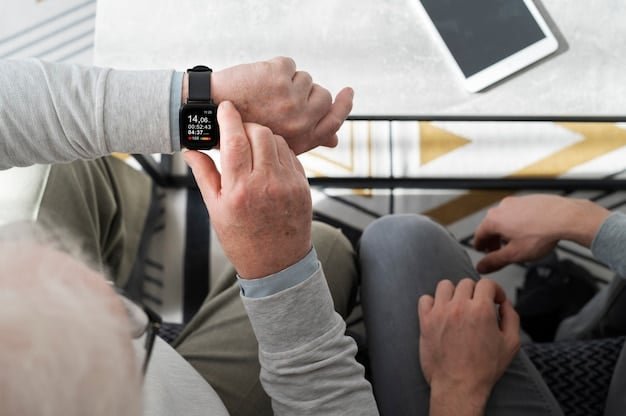 A detailed close-up of a smartwatch displaying a variety of health metrics, including heart rate, sleep analysis, and steps taken.