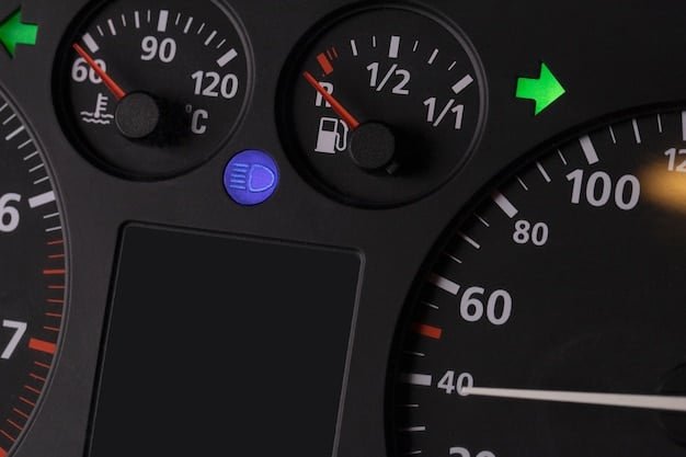 A close-up of a dashboard display showing a car's mileage and diagnostic information. The display is modern and digital, highlighting the technological advancements in used vehicles.