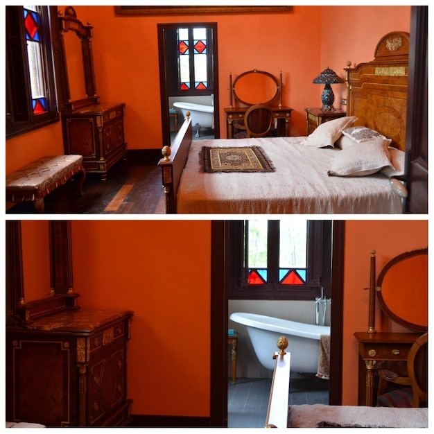 A split-screen image. On one side, a traditional hotel room with a generic, impersonal feel. On the other, a cozy and unique Airbnb apartment, showcasing a personalized and inviting atmosphere with various travel guidebooks and maps displayed on a coffee table.