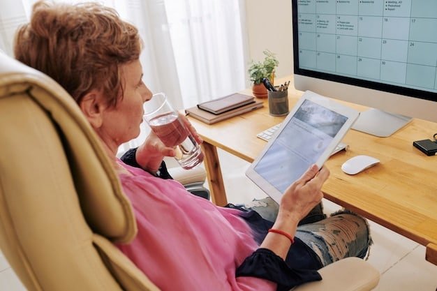 A person is creating a study schedule on a digital planner. The scene is set in a cozy home office, and the person is using various digital tools to keep track of deadlines and learning objectives.